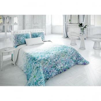 ALGODÓN BLANCO  - BRENDA AZUL 150. BOUTI WASH 250X270