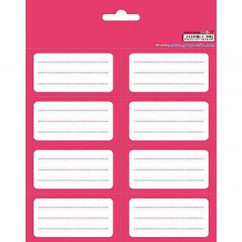 Etiquetas adhesivas color rosa