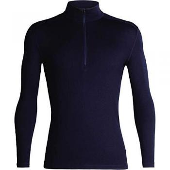 Icebreaker 260 Tech Ls Half Zip Camiseta, Hombre, Azul