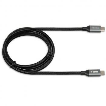 Cable USB C iBox IKUMTC31G2, 50 cm, Negro