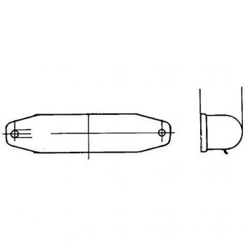 Luz de lectura Halógena HELLA 2AB 001 208-001 - 12/24V - C5W/K (10W) - Montaje interno