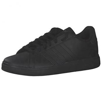 Adidas Grand Court 2.0 Kids Sneakers - Pure Black - Size 35