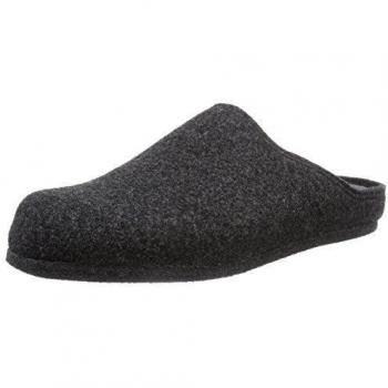 Fischer Herren-Hauspantoffel - pantuflas con forro de fieltro hombre, color negro, talla 42