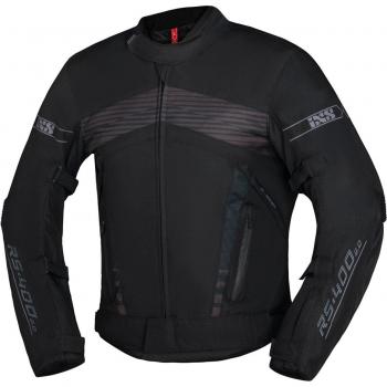 Chaqueta textil impermeable para motocicleta iXS RS-400-ST 3.0 - Negro (L)