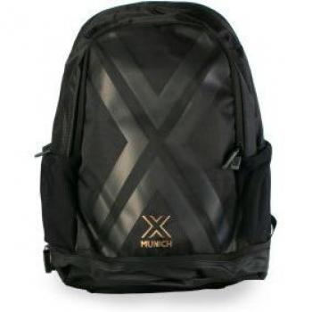 Munich Mochila Premium Copper negro con bolsillo delantero y correas ajustables