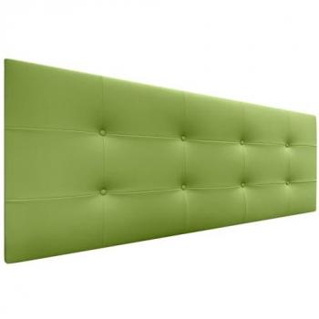Cabecero Acolchado Capitón de Polipiel Verde 160x60cm con 8cm de Grosor para Camas Matrimonio e Individual