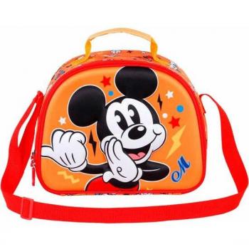 Bolsa Portameriendas 3D Mickey Mouse Whisper Naranja - Disney by Karactermania