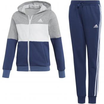 adidas Hood Cot TS Chándal, Niñas, Gris