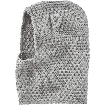 VERTBAUDET Pasamontañas para bebé de punto tricot fantasía Gris claro jaspeado 12/18M-74/81CM