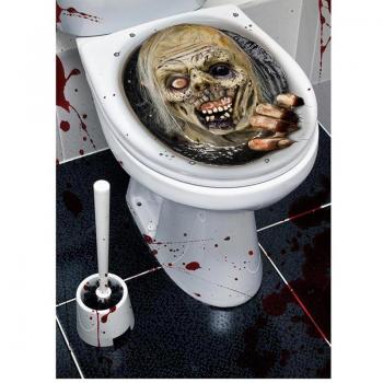 Pegatina Zombie para tapa de inodoro de 30x40 cm