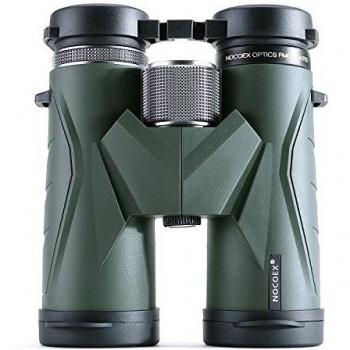 NOCOEX Binoculares 10x42 para Adultos, Prismáticos Profesionales HD Compactos para Observación de Aves, Viajes, Observación de Estrellas, Camping, Conciertos, Visitas Turísticas