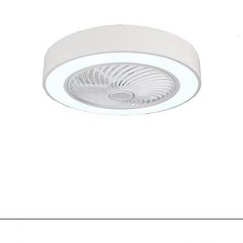 Ventilador de Techo Bastilipo Sintra con Mando a Distancia, Control APP, Luxury Line, Translúcido y Blanco