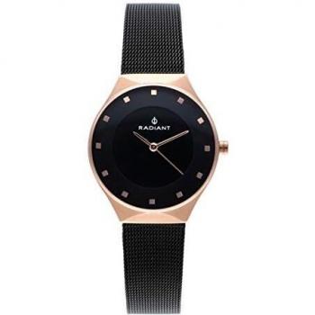 Reloj Radiant Tokyo RA530603 32MM Negro y Oro Rosa para Mujer