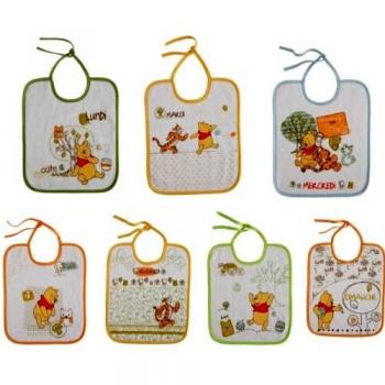 Babycalin Lote De 7 Baberos Recién Nacido Winnie The Pooh