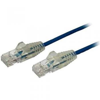 StarTech.com Cable de 1m de Red Ethernet Cat6 Delgado Sin Enganches - Cable de Red Snagless - Azul
