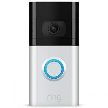 Videoportero Ring 3 - Cámara de seguridad inalámbrica con video HD 1080p, detección de movimiento mejorada y batería recargable