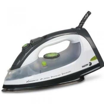 Fagor - Plancha Ropa Pl2600, 2500W, Vapor 20Gr/Min, Suela Inox, Vapor Vertical. Blanco, Gris.