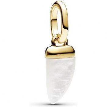 Charm Mini Colgante Pandora ME Diente de Tiburón Vergoldado con Perlmutt