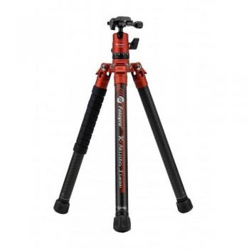 Fotopro X-Aircross 3 Orange Carbon Travel Tripod with Ball Head, 16-151cm Height, 10kg Load Capacity