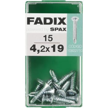 Tornillo Roscachapa Cabeza Plana Ø4,2 x 19 mm - Caja 15 Uds