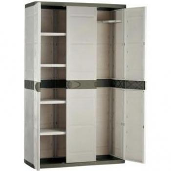 Plastiken M282964 - Armario de Resina 3 Puertas 176 x 105 x 44 cm