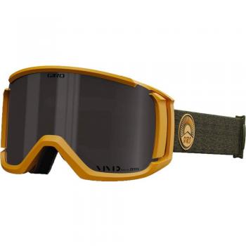 Máscara de esquí y snow Giro Revolt dorado con lente espejada Vivid Smoke/Clear