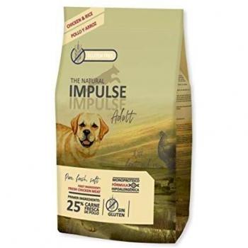 IMPULSE Pienso para Perros Natural Adult Chicken 12 Kg