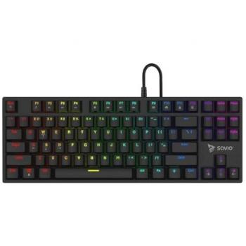 Teclado Mecánico Savio Tempest X2 RGB Outemu Azul QWERTY USB