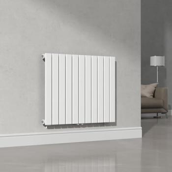 Radiador de Panel Monocapa Plano de Acero 60x80 cm - Blanco - Diseño Moderno y Eficiente
