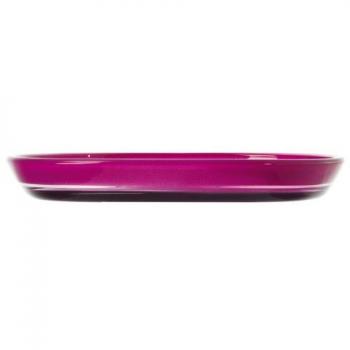Leonardo Plato Mio, Cristal, Amontonable, Robusto, 17,5 cm, Fucsia, 18914