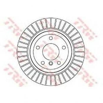 Disco de freno TRW DF6329, ventilado, 1 pieza