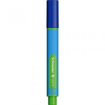 Schneider Bolígrafo Slider de enlace it, tapa modelo, XB, azul), color: cian