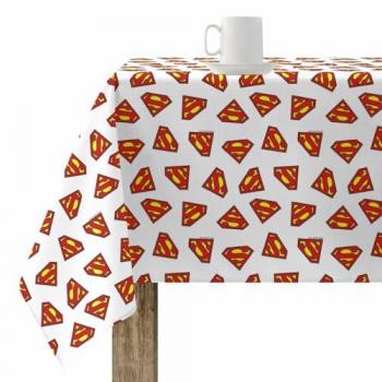 Mantel Antimanchas Superman White 300x140 cm, Mantel Elegante Made By BL BELUM, Mantel No traspasan Líquidos Made Spain, Tacto Plastificado