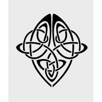 CELTIC TRINITY (A5)Airbrush, Wall Art , Paint Stencil, Genuine Mylar Re-Useable 125 micron by cfsupplies
