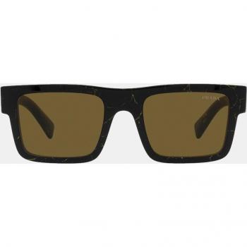 Prada PR 19WS 19D01T Men's Square Black Sunglasses Size 52