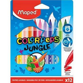 Rotuladores Jungle 2.0 X12 Estuche Carton, Maped 845902