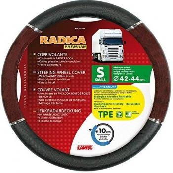 Lampa Protector de Volante de Carro Radica Premium Nuez Negra 42/44 cm
