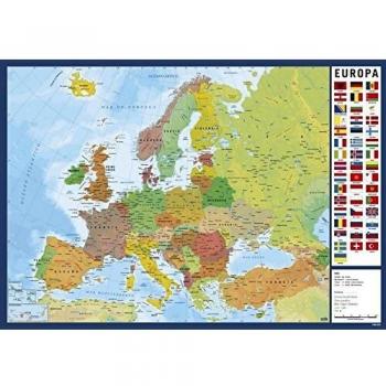 Vade mapa Europa - Tapete escritorio, Vade escolar multifuncional, Protector escritorio