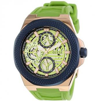 Reloj Multifuncional para Hombre Guess Front-Runner GW0577G3 con Correa de Silicona Verde Lima