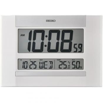 Reloj sobremesa digital Seiko Clocks QHL088W rectangular 26 cm. función calendario termómetro