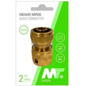 KEY Conector Rapido Laton para Manguera 15mm