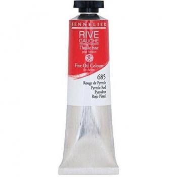 Pintura al óleo Sennelier Rive Gauche 40ml Rojo Pirrol Acabado satinado rápido