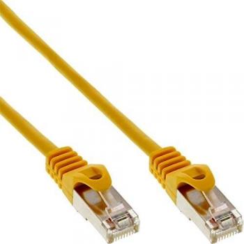 Cable de red Patch RJ45 SF/UTP Cat.5e Amarillo 0,3m