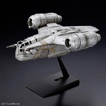 Maqueta Star Wars 1/144 Razor Crest - Kit de modelo de plástico para armar fácilmente con soporte incluido
