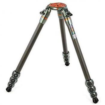 3 Legged Thing Legends Nicky Carbon Fibre Tripod - 4 Section Adjustable Camera and Video Tripod with 3 Detachable Legs, Flat Plate and Bowl Mount for Heavier Kit