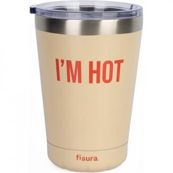 Vaso termo Fisura im hot beige 310 ml, acero inoxidable, libre de BPA