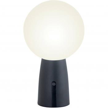 Lámpara de Mesa Zafferano Olimpia Pro IP54 gris oscuro recargable y regulable