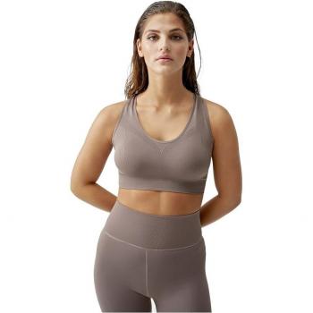 Born Living Yoga - Top de mujer Kabala Sports Bra High Support Marrón S
