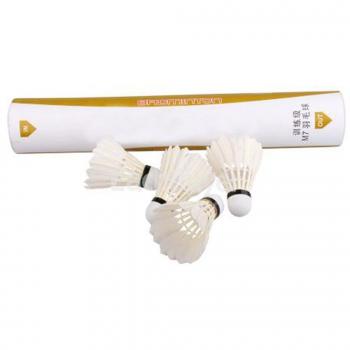 12pcs plumas bádminton volantes
