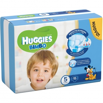 Pañales Huggies Bimbo - Talla 5, 11-25 kg - 15 pañales